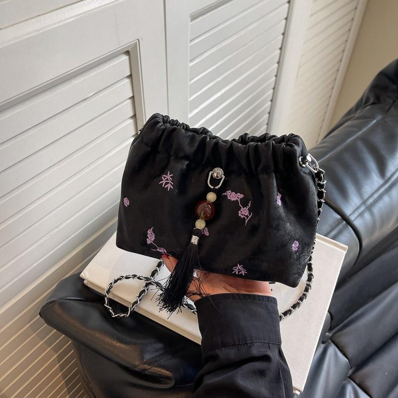 Новая модная плиссированная сумка через плечо из модной ткани — фото 5