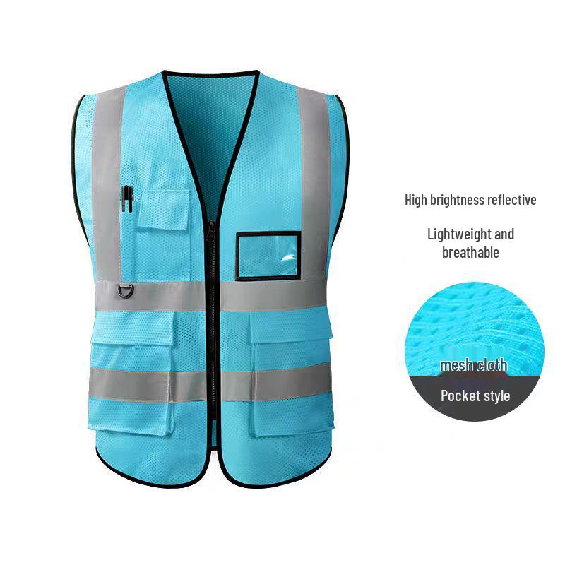 Multi-Pocket Reflective Vest for Drivers, Sanitation, Traffic, Cycling & Construction
