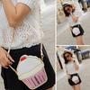Shoulder Bag  Women Ice Cream Cupcake Cute Cartoon Chain Clutch Crossbody 1pcs Mini Bag Patchwork