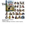 Christmas Countdown Calendar 24 Day Dog Advent Calendar, Cute 2D Flat Chihuahua Hanging Ornaments, Holiday Gift for Lovers Different Acrylic Pendants