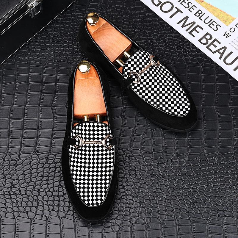 Mode Luxusmode Herren Charme Metallschnalle Freizeitschuhe Herren Slipper Loafer Heimkehr Hochzeitskleid Abschlussball Zapatillas Hombre Übergröße