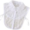 Spitzen-Jacquard-Kragen-Hemd Chiffon Süßer Stil Vielseitiger Pulloverkragen Falscher Kragen Pullover B584