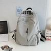 Rucksack Japanischer Alphabet einfarbig lässiger Rucksack Mittelschule große Kapazität Campus Klasse Reise Schultasche für Schüler