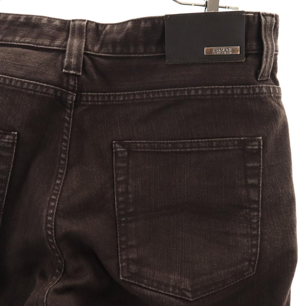 Armani Collezioni P15 schmale gerade Hose W33 Braun Herren Gebraucht