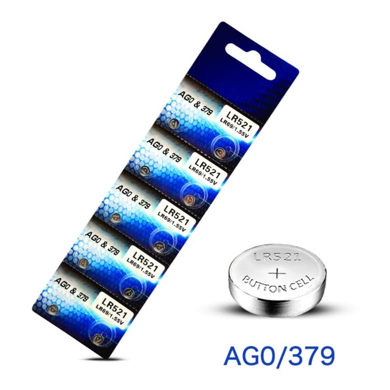 Pack Of 10 AG0/LR521 AG1/LR621 AG3/LR41 AG4/LR626 AG13/LR144 AG10 Alkaline Button Battery 1.55VCoin Cell For Electronics