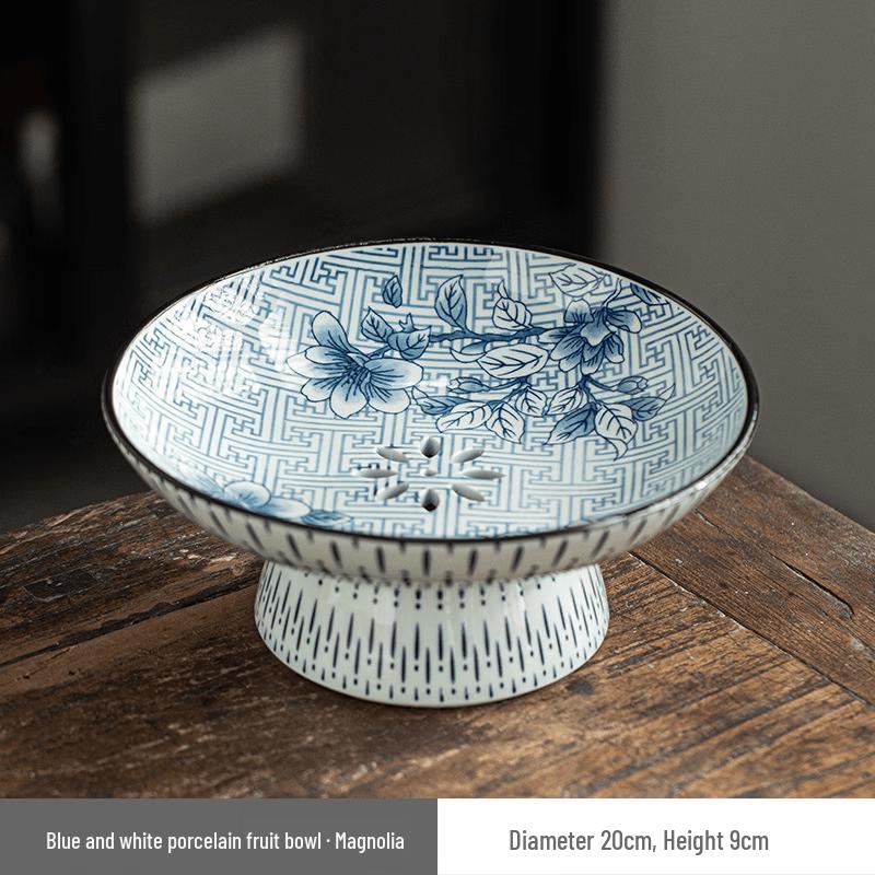 Magnolia Ceramic High-Foot Tea Plate
