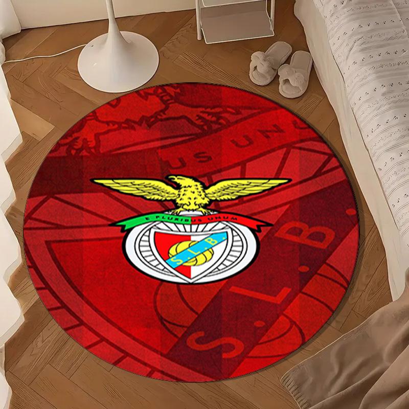 1PC Rug Ben-fica Football Club Round Mat Home Decor, Chair Rug For livingroom,Bedroom, Doormat Home Decor Birthday Gift Christmas Gifts