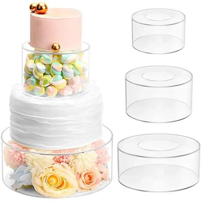 Acrylic Cake Display Board Round Acrylic Dessert Display Holders Refillable Board Base Clear Cake Stand Tools Party Decorations