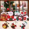 Christmas Dining Table Cutlery Set with Heart, Snowman, Deer Knife & Fork Holder Bags