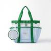 Large Mesh Beach Tote Bag, Family Beach Bag for Toys & Vacation Essentials, Quick Drying Sand-proof Waterproof Storage Pouch