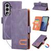 Flip Cards Solt Wallet Leather Phone Case for Samsung Z Fold 8 Ultra 7 6 5 4 Shockproof Book Stand Strap Comfortable Grip Cover
