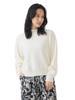 B:MING LIFE STORE by BEAMS Women's L/S Angora Blend Stretch Knit Pullover (OFF_WHITE FREE)
