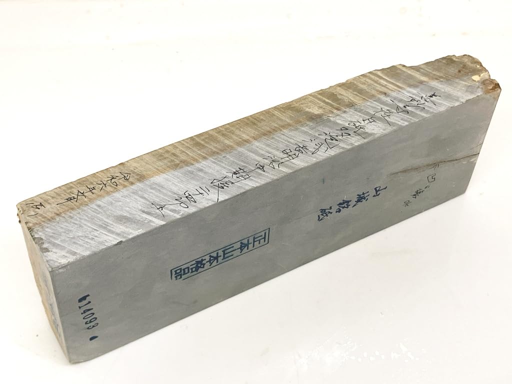 Natural Whetstone Shomotoyama Yamashiro Meiji Ukyo Ward Umegahata White Whetstone Multifoam Light Yellow Period 24 Kirigami Mid-Meiji #93 /1,776g