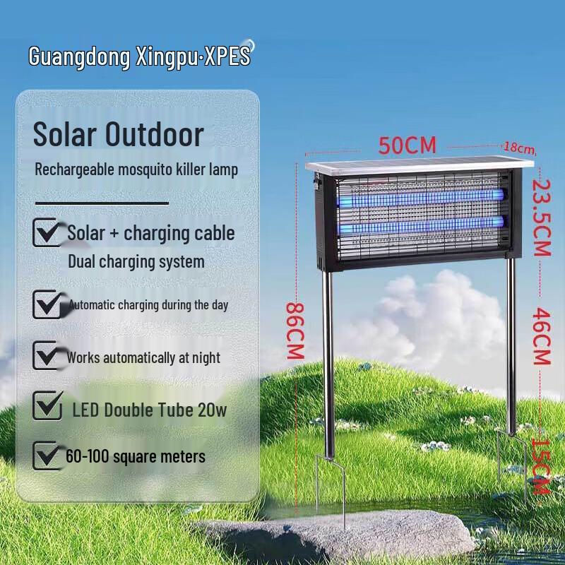 XPES Outdoor Solar LED Mosquito Killer Lamp