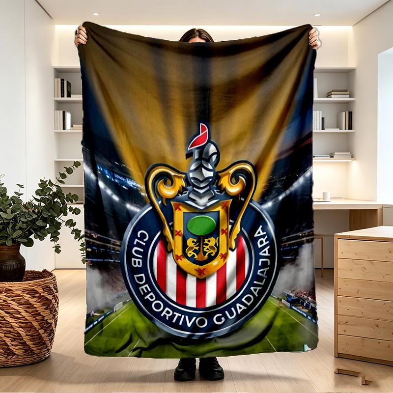 Club Deportivo Guadalajara Print Blanket - Soft & Comfortable, for Bedroom, Travel, Sofa, Home Decoration - Birthday Christmas Gift for Friend