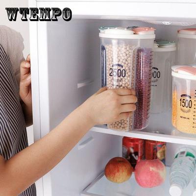 Cereal Storage Container Kitchen Storage Box Food Storage Box With Lids And Compartments For Grain, Sugar, Flour, Rice, Nuts, Snacks