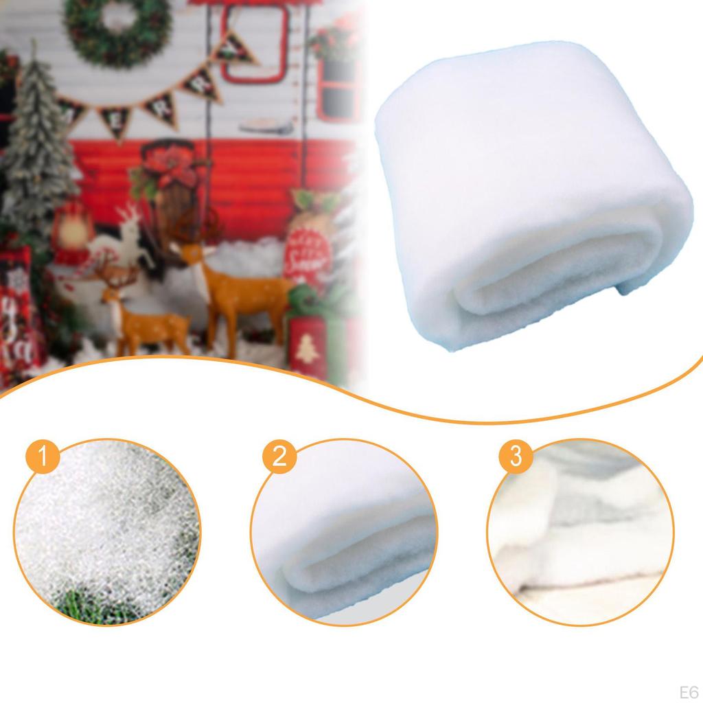 Christmas Snow Blanket Artificial Sheet Layout Winter Decor Under The Xmas Tree for Holidays