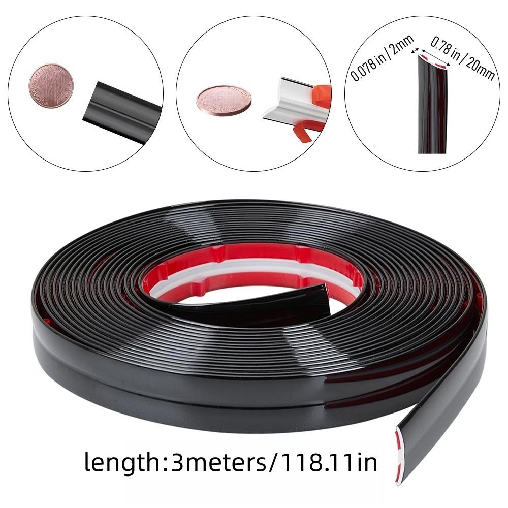 1 Stück 3 Meter x 2 cm Wandwinkelschutz Zierleiste Abziehen und Aufkleben Zierleiste PVC Selbstklebend Wandwinkelschutz Kante