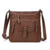 Vertical Women's Bag, Fashionable Shoulder Bag, European and American Retro Small Square Bag, Casual Travel Crossbody Bag