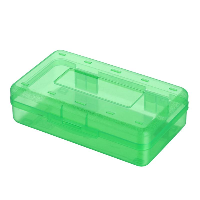 Transparent Pencil Box Hard Plastic Pencil Case Crayon Pen Box Sketch Pencil Case Stacking Office Supplies Organizer Box