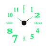 Modern Nordic Wall Clock Battery Powered Quiet Non-ticking Arabic Numerals Clock 3D Effect DIY Wall Clock for Living Room