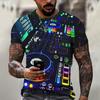 Für Männer T-Shirt Kurzarm Tops DJ Singer Graphic Shirts Tees Mode Designer Bekleidung O-Ausschnitt Männliche Hip Hop Kleidung Sommer Tops