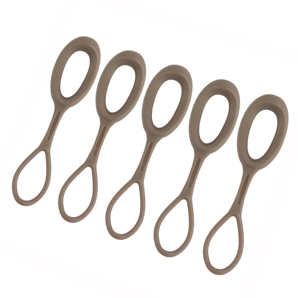 5pack Replacement Zippers Tabs Cord Zippers Pull Tabs Zippers Pull Pullers for Luggage Backpacks Jackets Handbags