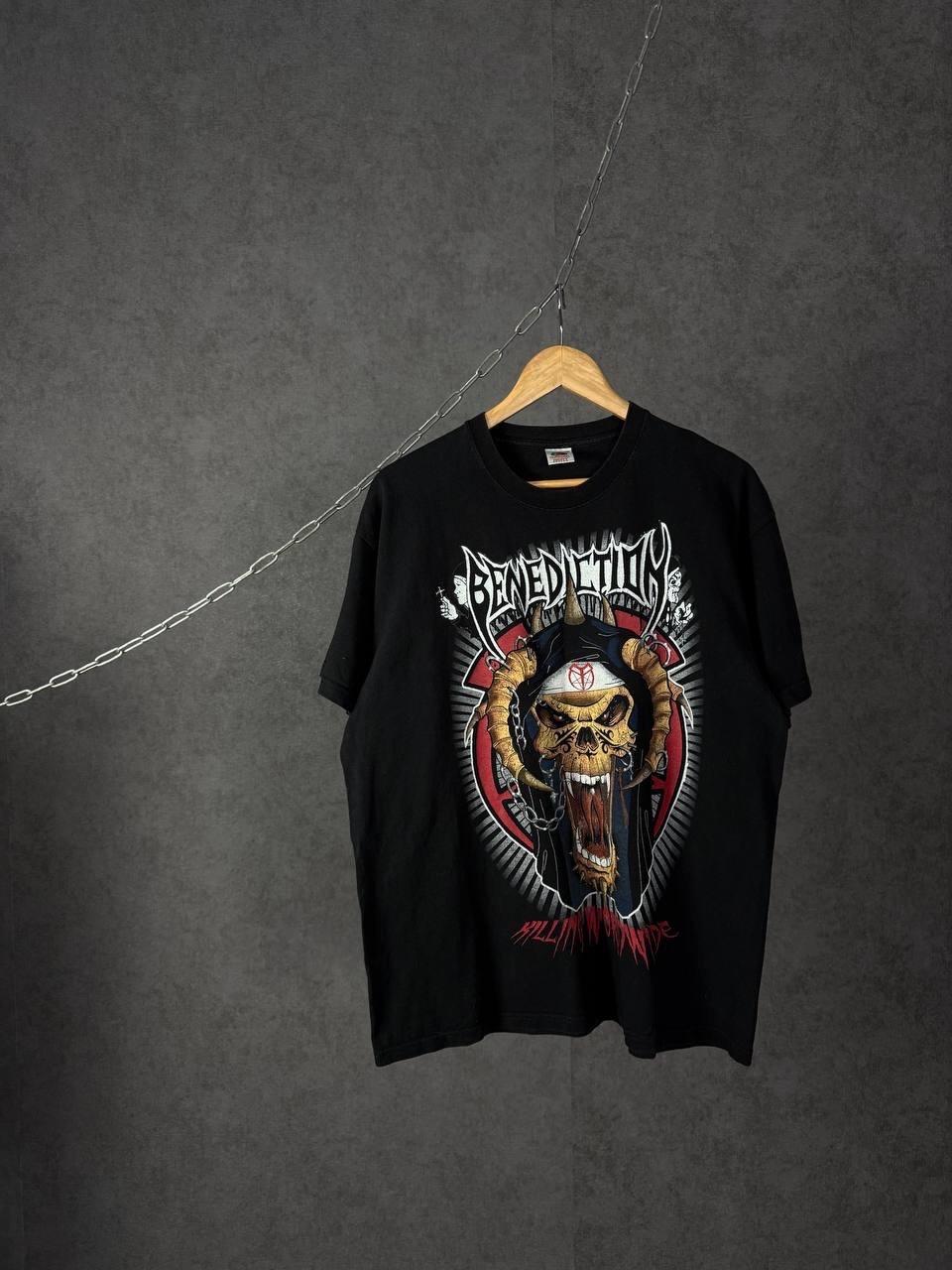 Benediction kills rock band overprinted tee Unisex T-Shirt XXL
