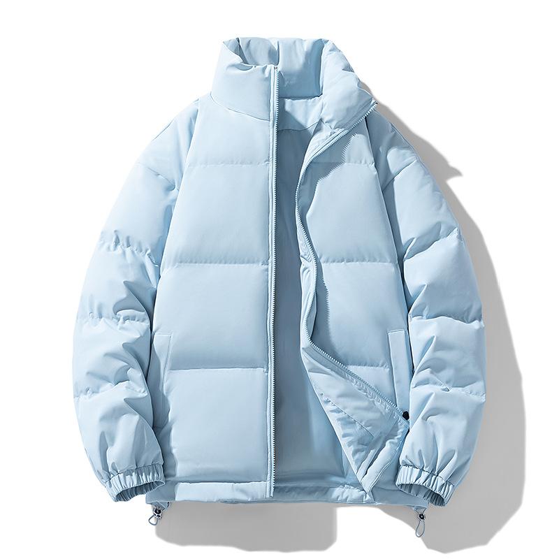 Cotton Jacket for Men and Women In The Same Style for Winter Thick Loose Cotton Jacket for Couples Solid Color Bread Jacket for Cotton Jacket