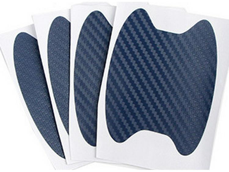 Carbon Fiber Car Door Handle Protective Stickers, 4-Piece Set