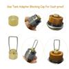 Outdoor Stove Cable Plug Caps Flat Gas Tanks Antileak Plug Liquefied Gas Connection Line Blocking Caps Gas Accessories