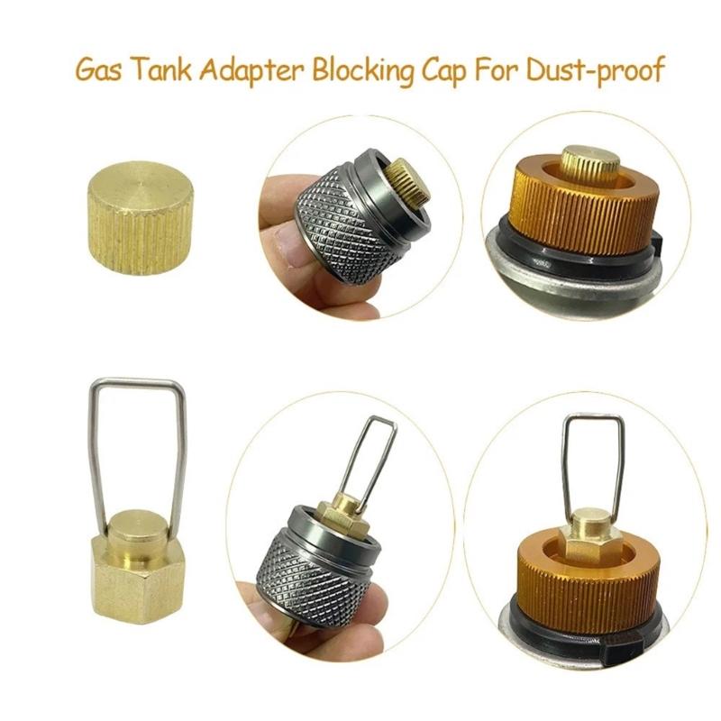 Outdoor Stove Cable Plug Caps Flat Gas Tanks Antileak Plug Liquefied Gas Connection Line Blocking Caps Gas Accessories