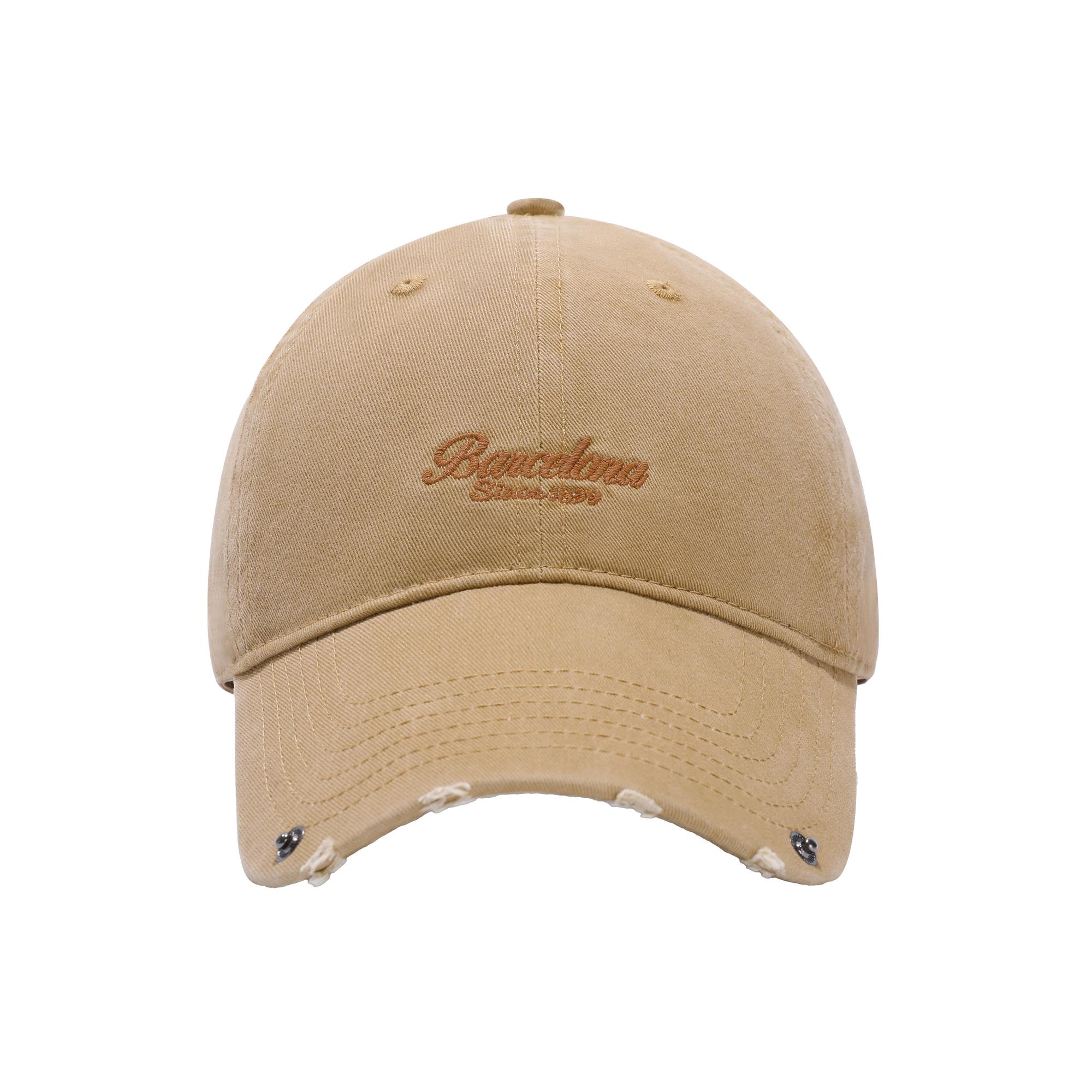 

BARCELONA Riveted Baseball Cap — American-Style, Adjustable Unisex Fit 6Colors Adjustable& 8Y хаки