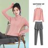 2025 Women's Slimming Morning Run Yoga Set - Long Sleeve Quick-Dry Fitness Outfit