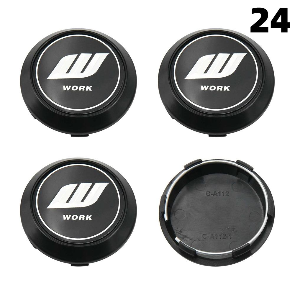4 STuks Nieuwe 64MM Buiten Diameter / 60MM Binnen Diameter Dop Voor Velgen WORK EMOTION EQUIP MEISTER VS Logo Wielnaafdop Sportauto Velgkap Naafdoppen