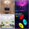 LED-Deckenleuchte Smart RGB-Beleuchtung APP Bluetooth-Lautsprecher Musiklampen Dimmbare Kronleuchter für Zuhause Schlafzimmer mit Fernbedienung