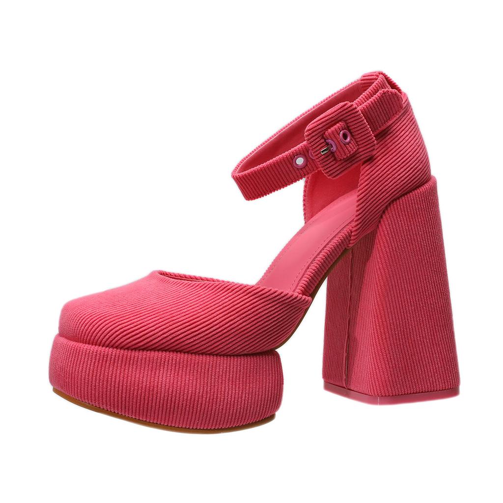 Barbie High Heels Women's 2025 Spring and Autumn Waterproof Table Single Shoes Thick Heel Retro Princess Girl French Mary Jane Shoes
