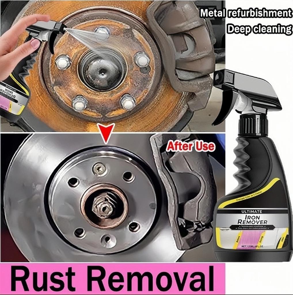 Car Rust Remover Car Wheel Care Quick Remover Car Exhaust Pipe Rust Removal Spray Cleaning Metal Iron Powder Xin.