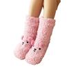 Floor Socks Women Autumn and Winter Velvet Coral Fleece Socks Sleep Home Slippers Snow Socks Confinement Bear Carpet Socks