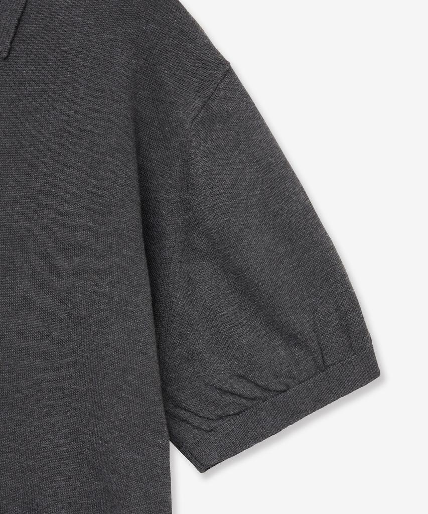 VTWO Cool Washable Polo Knit (Charcoal)