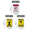 Warning Signs Enamel Pins Witch Dragon Piranha Punk You Shall Not Pass Brooches Backpack Lapel Badges Jewelry Gift