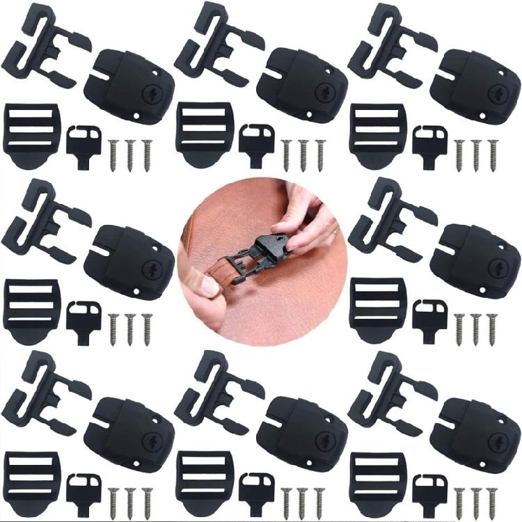 Set di Riparazione Copertura Vasca Idromassaggio Con Sistema di Chiusura a Chiave Morsetti in ABS Resistenti alle Intemperie e Fissaggi Regolabili