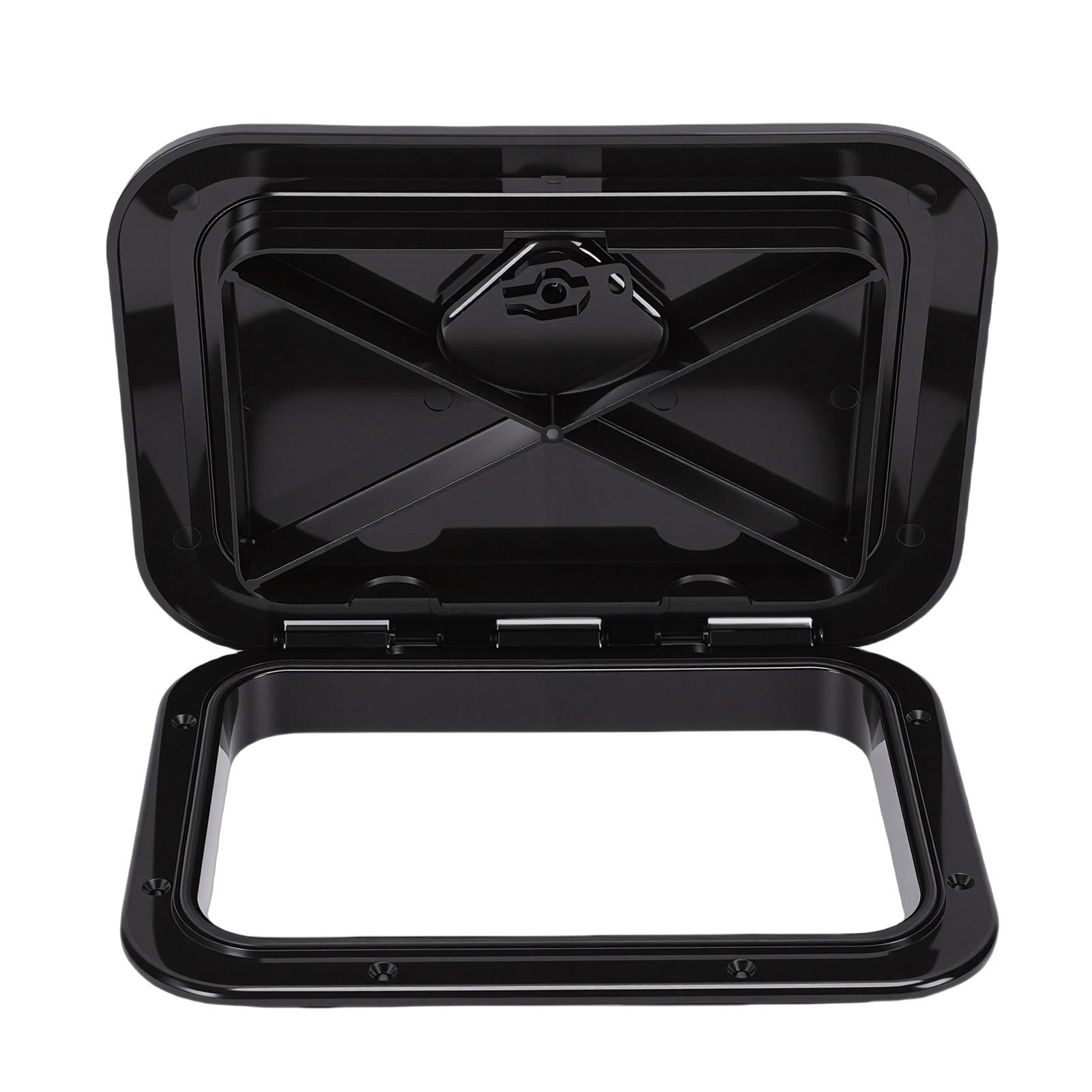 

Boat Hatch Deck Cover Waterproofing Cover Black Rectangle Boat Access Door for Sailboats Yachts