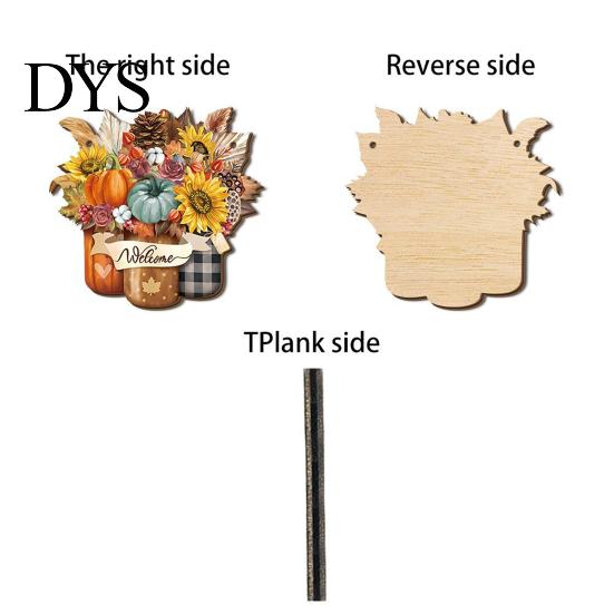 Rustic Thanksgiving Wall Hanging Fall Harvest Wooden Door Hanger, Pumpkin Sunflower Wood Welcome Sign, Seasonal Home Decoration Front Decor