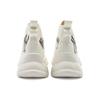 MLB Chunky High New York Yankees Wear-Resistant Height Increasing High-Top Canvas Shoes Unisex White Sneakers 3ASHUL12N-50WHS