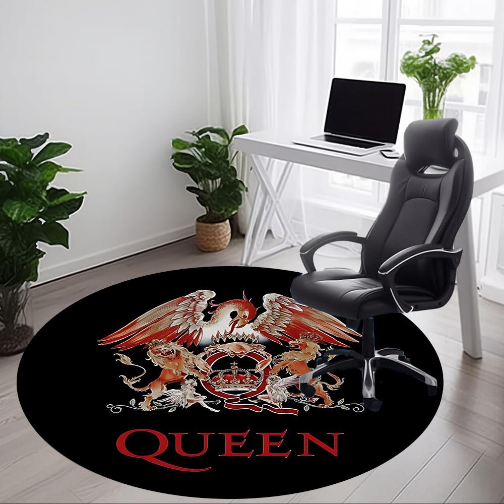 1pc Queen Music Office Round Area Rug, Under Office Chairs Bedroom Living Room Home Decor A1022279