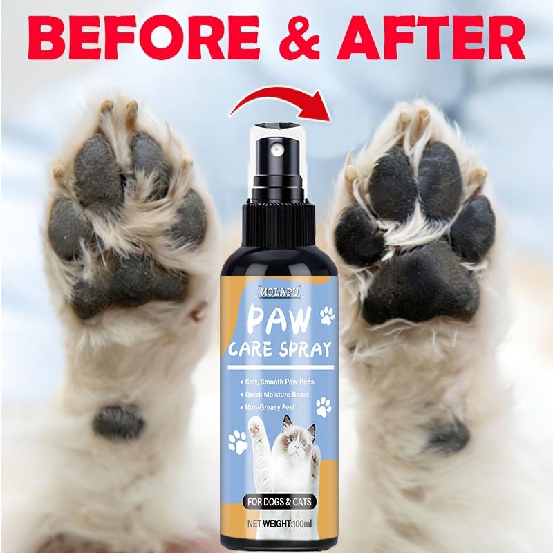 Spray per Zampe di Animali Domestici, Formulato con Estratti Vegetali Naturali, È Specificamente Progettato per Cuscinetti delle Zampe Secchi, Ruvidi o Screpolati, Aiutando a Migliorare la Secchezza App