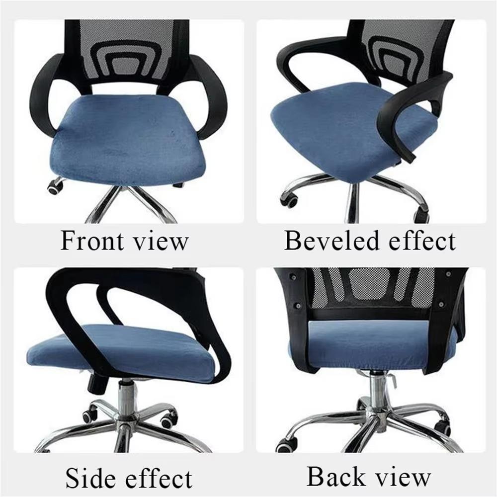 Washable Office Chair Cover Elastic Dust Cover Universal Rotating Chair Seat Cover Home Office