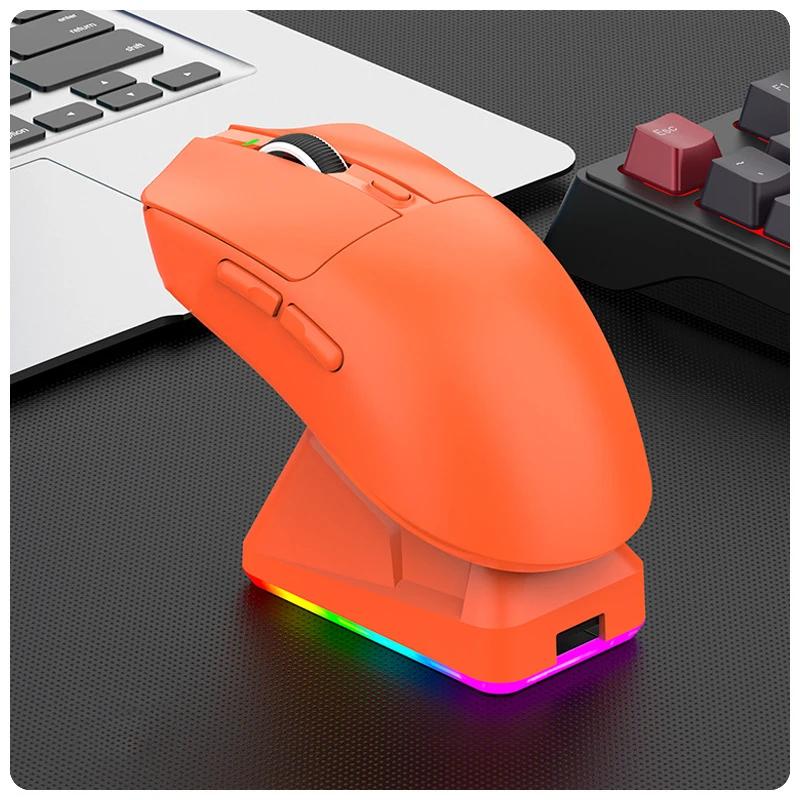 Tri-modes Bluetooth Wireless Mouse 1000Hz 12000KPI Game E-sports Mouse PAW311 Lightweight Magnetic Charging for PC Laptop Desktop