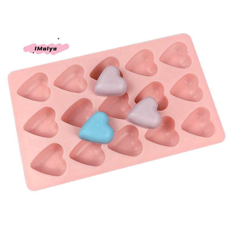 M-15 Cavities Heart Shape Silicone Baking Mold DIY Heart Chocolate Ice Making Mould Cake ToolDecor Valentine's Day Gift